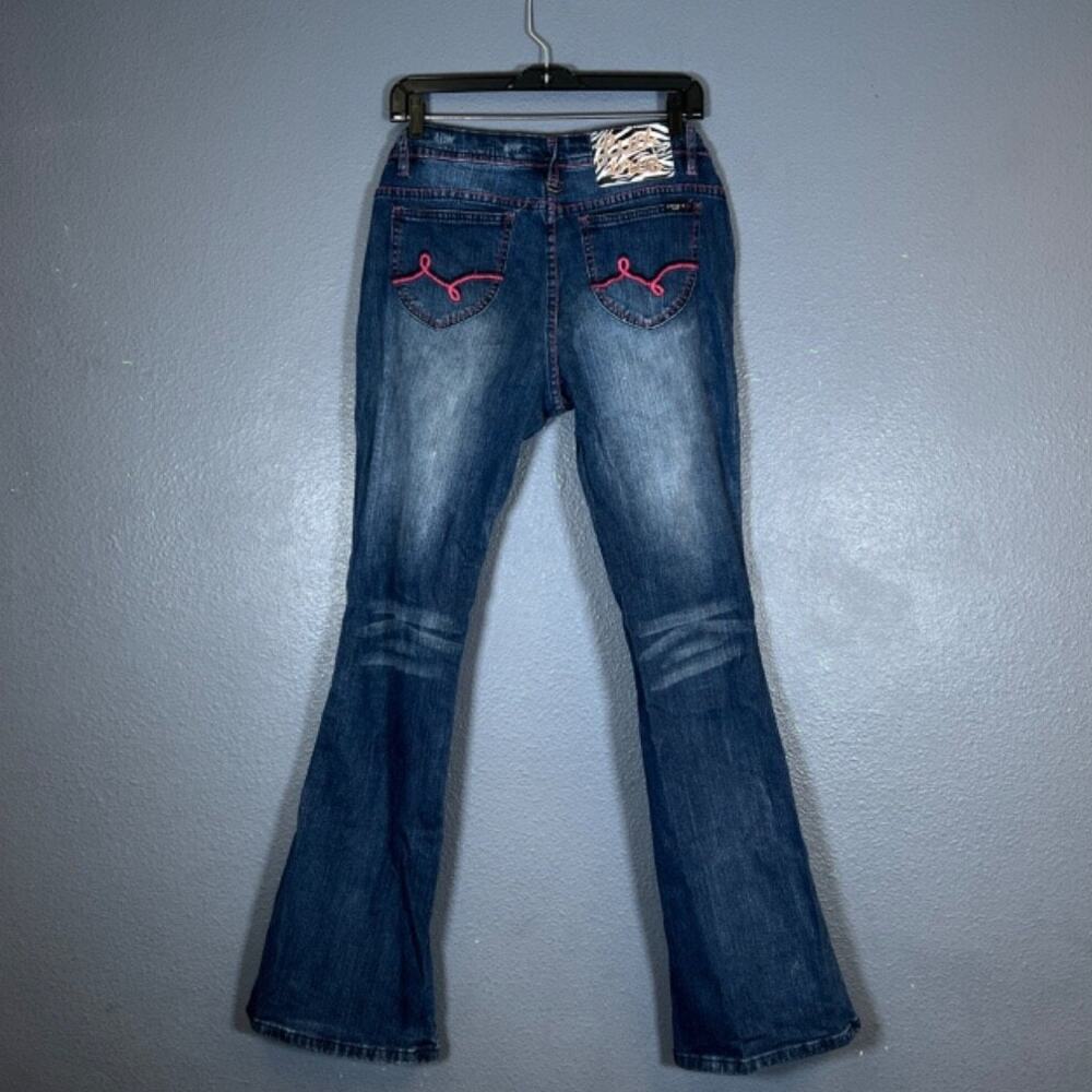 Luxirie 32 women’s blue denim jeans pants baggy Y2K vintage ‘90 distressed